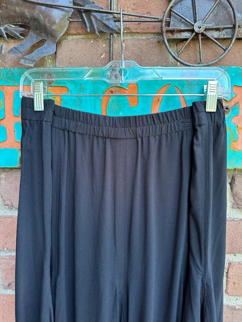 NWOT Multiples Black Rayon Gored Skirt Size XL - Picture 7 of 9